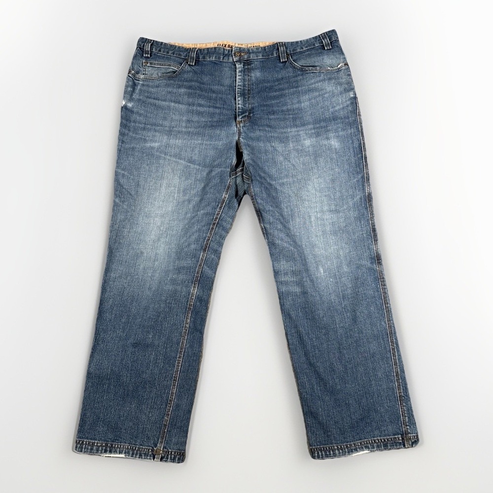 Duluth Trading Co Flex Ballroom Jeans Mens 44x32 Blue Relaxed Fit‎ Denim